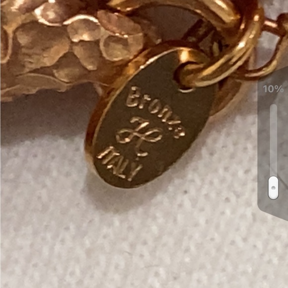 Honora Bronze Italy Genuine Pearl Chain Necklace Fancy Clasp, 36" Long - Picture 5 of 6